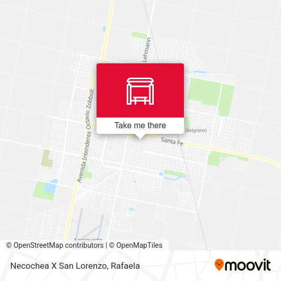 Mapa de Necochea X San Lorenzo
