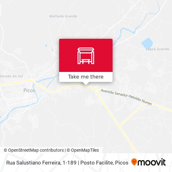 Rua Salustiano Ferreira, 1-189 | Posto Facilite map