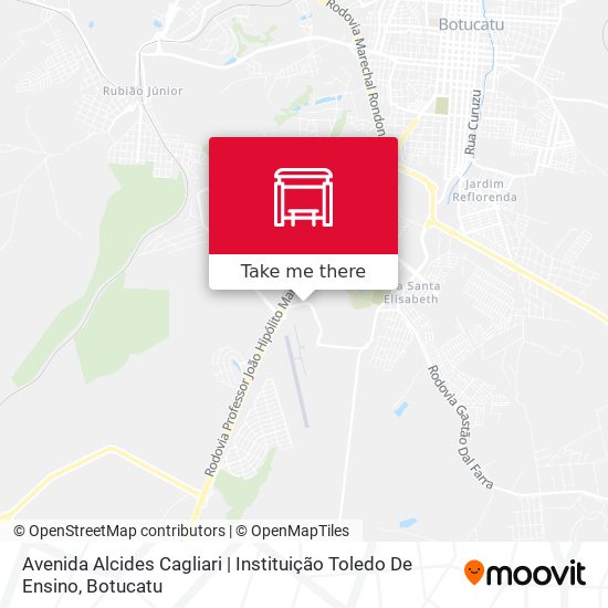 Avenida Alcides Cagliari | Instituição Toledo De Ensino map