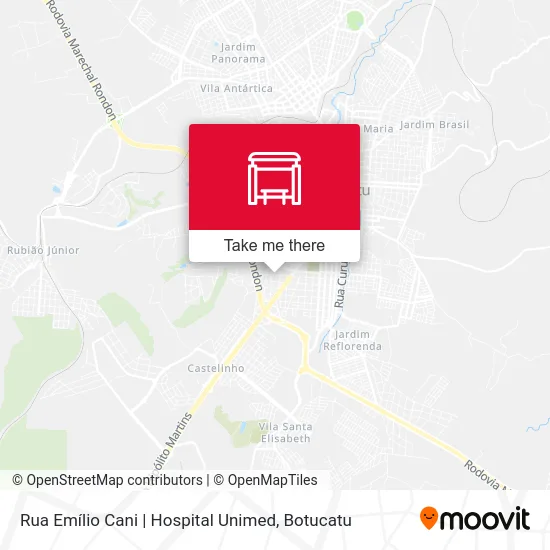 Rua Emílio Cani | Hospital Unimed map