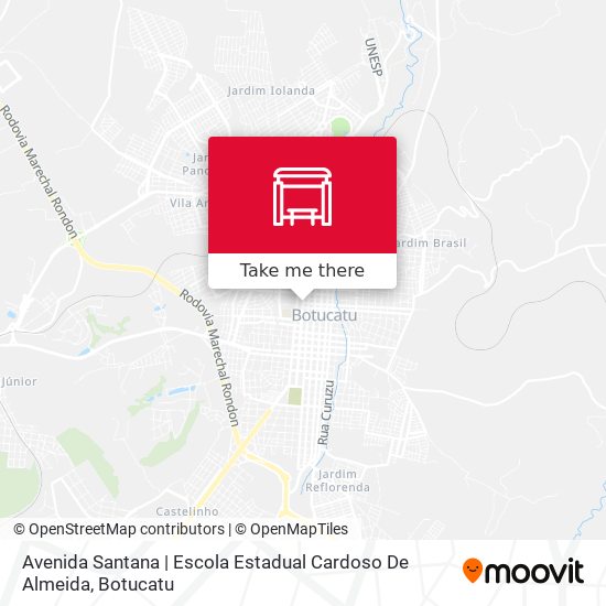 Avenida Santana | Escola Estadual Cardoso De Almeida map