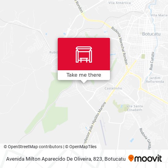 Avenida Milton Aparecido De Oliveira, 823 map