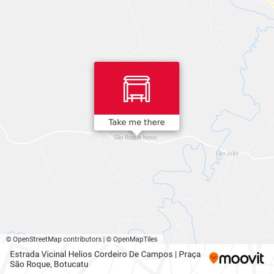 Mapa Estrada Vicinal Helios Cordeiro De Campos | Praça São Roque