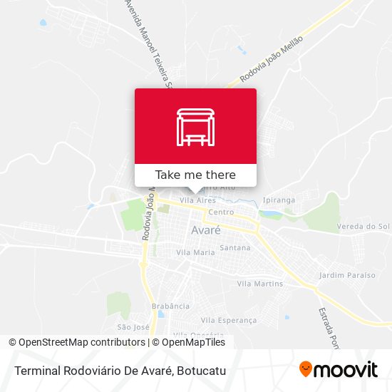 Terminal Rodoviário De Avaré map
