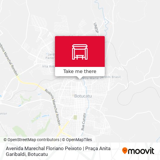 Mapa Avenida Marechal Floriano Peixoto | Praça Anita Garibaldi