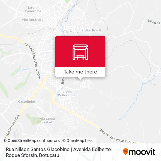 Mapa Rua Nilson Santos Giacobino | Avenida Ediberto Roque Sforsin