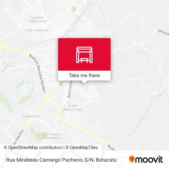 Rua Mirabeau Camargo Pacheco, S / N map