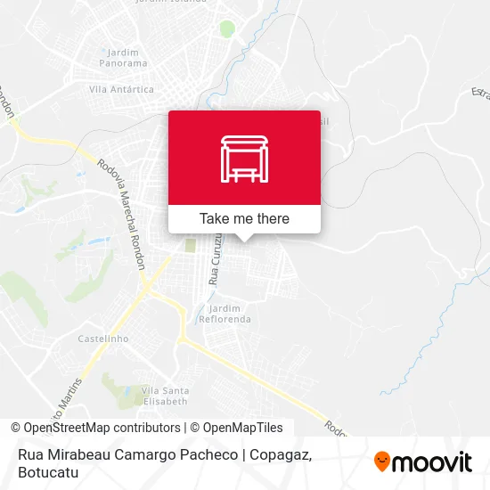 Rua Mirabeau Camargo Pacheco | Copagaz map
