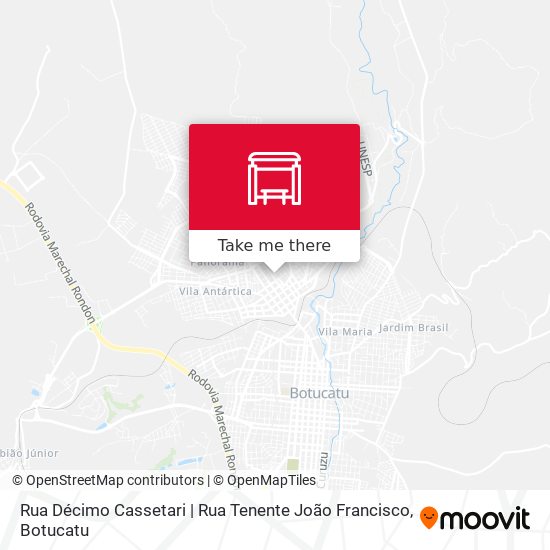 Rua Décimo Cassetari | Rua Tenente João Francisco map