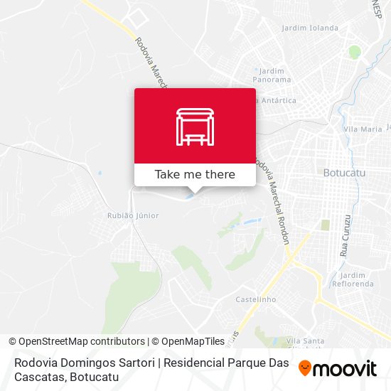 Rodovia Domingos Sartori | Residencial Parque Das Cascatas map