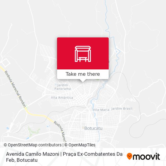 Mapa Avenida Camilo Mazoni | Praça Ex-Combatentes Da Feb