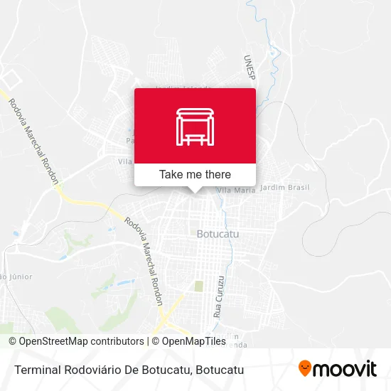 Terminal Rodoviário De Botucatu map