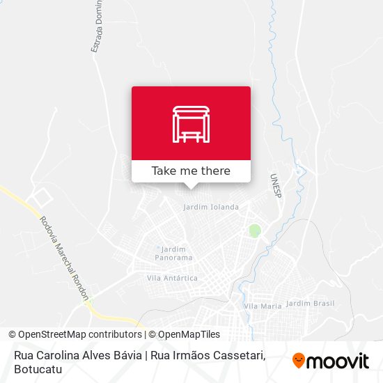 Rua Carolina Alves Bávia | Rua Irmãos Cassetari map