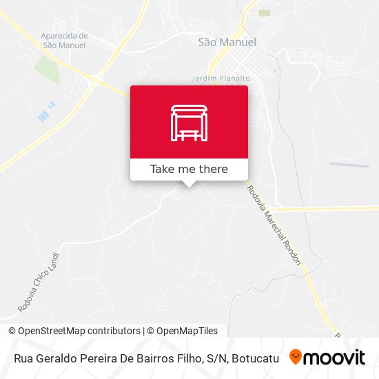 Rua Geraldo Pereira De Bairros Filho, S / N map