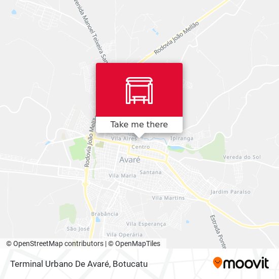 Terminal Urbano De Avaré map