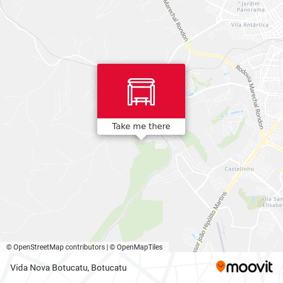 Vida Nova Botucatu map