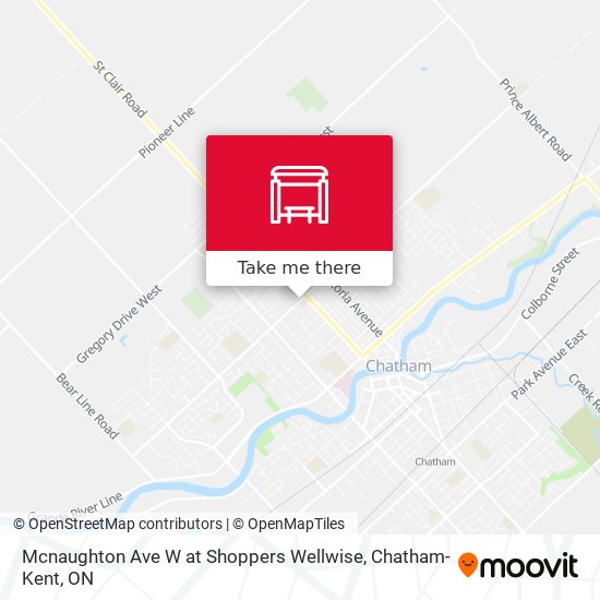 Mcnaughton Ave W at Shoppers Wellwise map