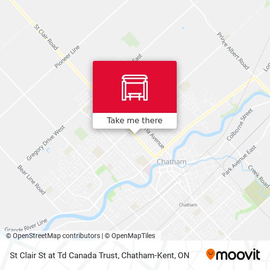 St Clair St at Td Canada Trust map