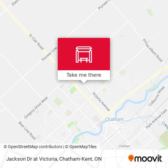 Jackson Dr at Victoria map