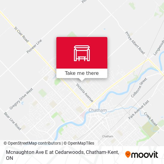 Mcnaughton Ave E at Cedarwoods map