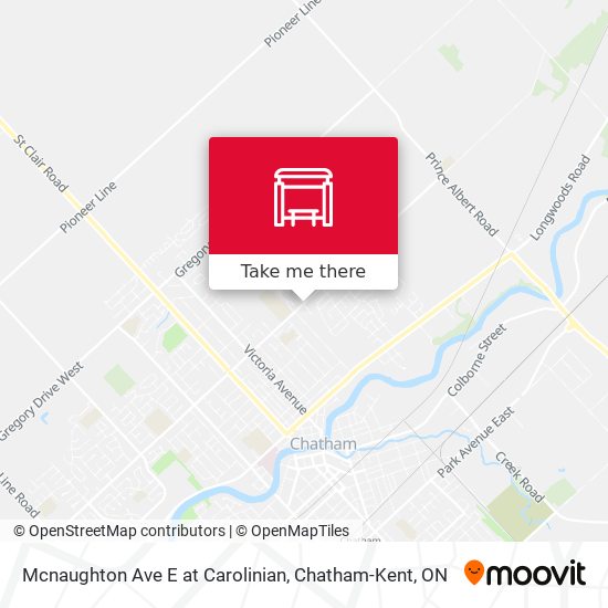 Mcnaughton Ave E at Carolinian map