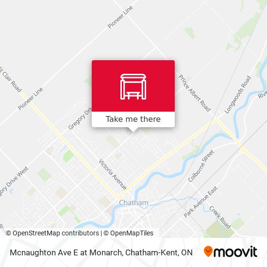 Mcnaughton Ave E at Monarch map