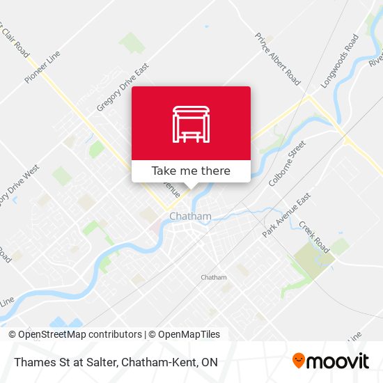 Thames St at Salter map