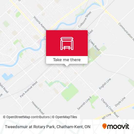 Tweedsmuir at Rotary Park map