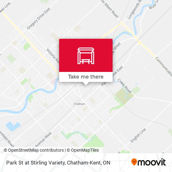 Park St at Stirling Variety map