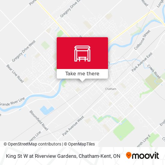 King St W at Riverview Gardens plan