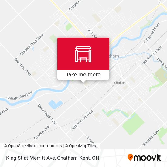 King St at Merritt Ave map