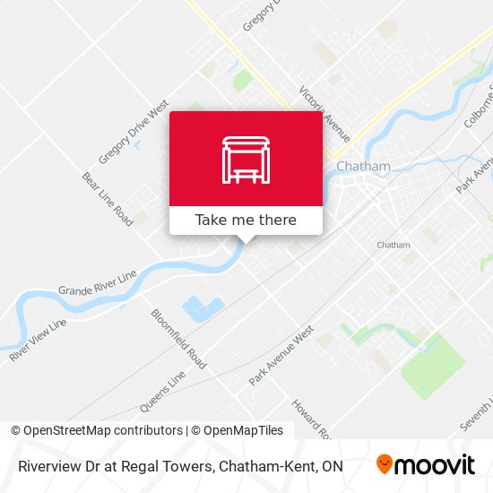 Riverview Dr at Regal Towers map