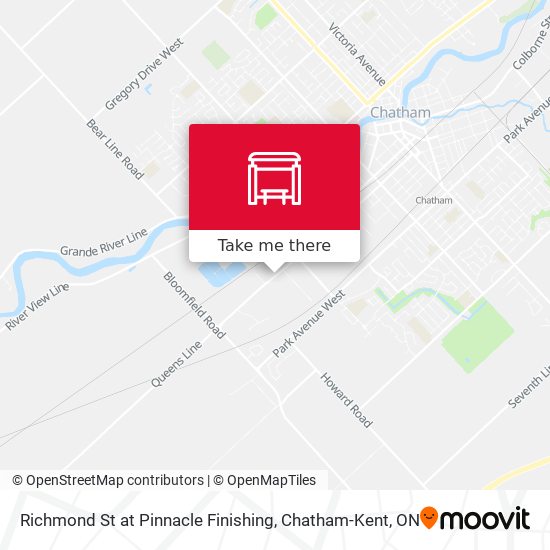 Richmond St at Pinnacle Finishing map