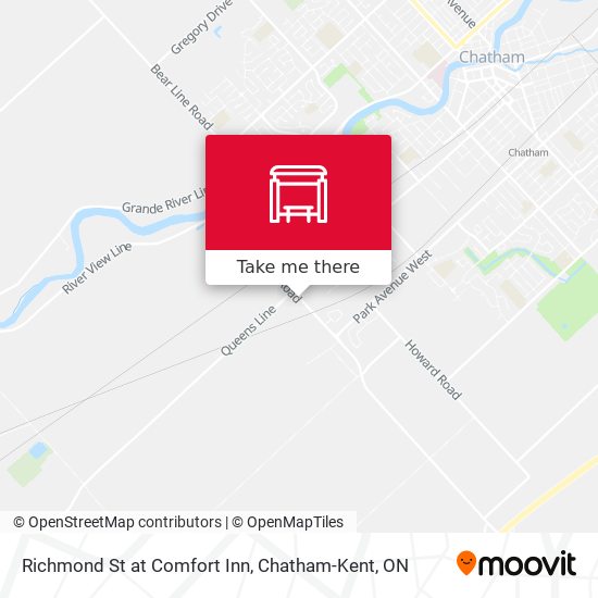 Richmond St at Comfort Inn map