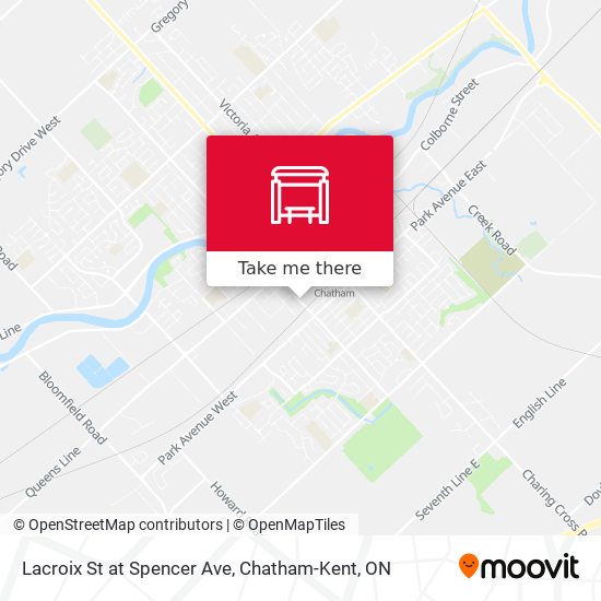 Lacroix St at Spencer Ave map