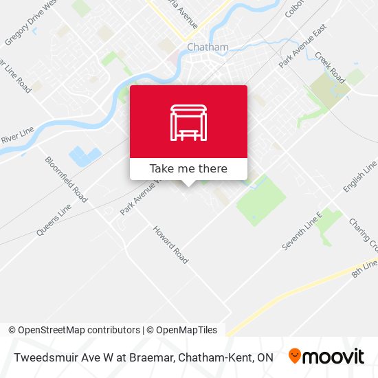 Tweedsmuir Ave W at Braemar map