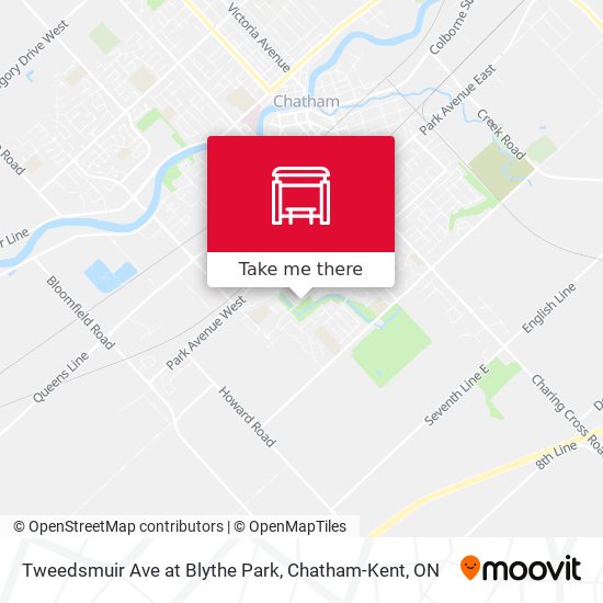 Tweedsmuir Ave at Blythe Park map