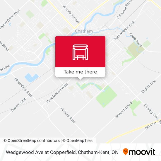 Wedgewood Ave at Copperfield map