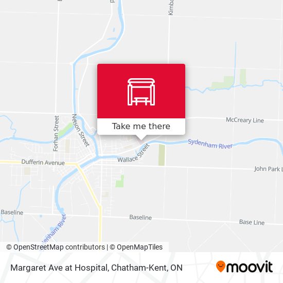 Margaret Ave at Hospital map