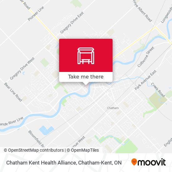 Chatham Kent Health Alliance map