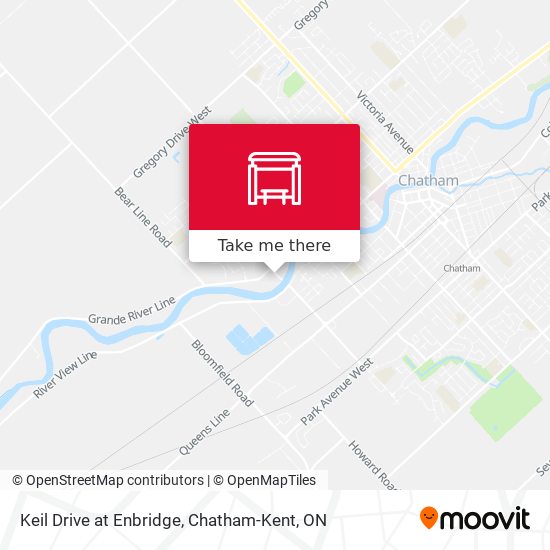 Keil Drive at Enbridge map