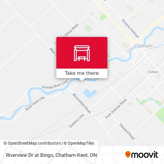 Riverview Dr at Bingo map