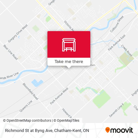 Richmond St at Byng Ave map