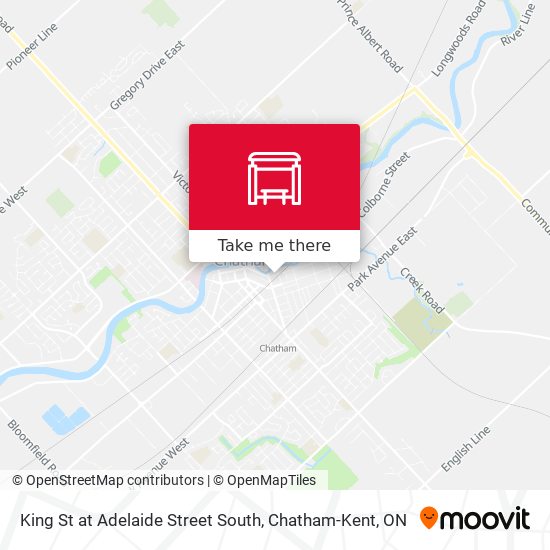 King St at Adelaide Street South map