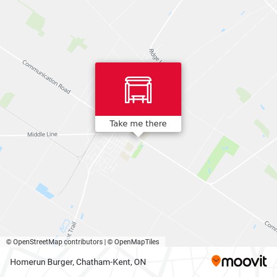 Homerun Burger map