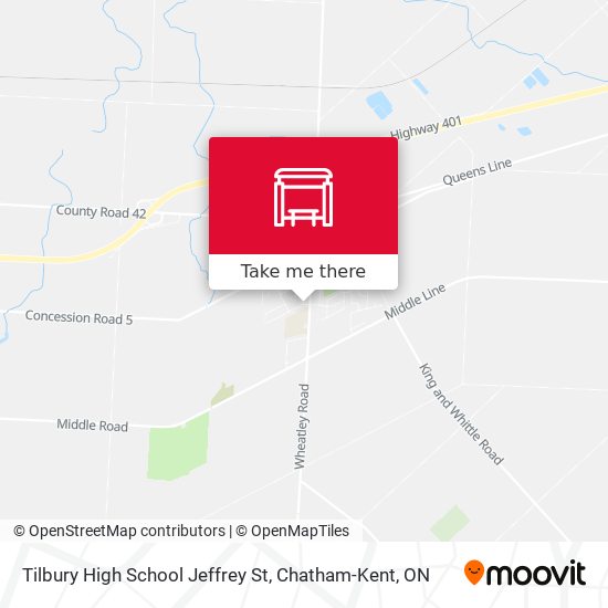 Tilbury High School Jeffrey St map