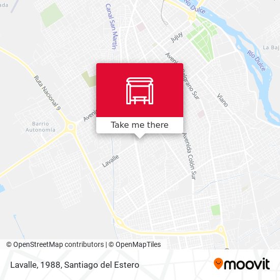 Lavalle, 1988 map