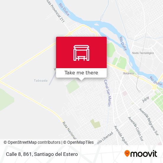 Mapa de Calle 8, 861