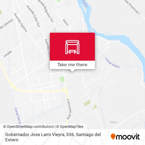 Gobernador Jose Lami Vieyra, 336 map