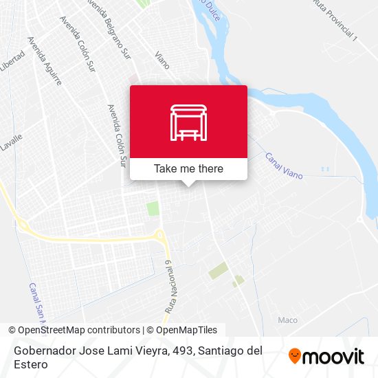 Gobernador Jose Lami Vieyra, 493 map